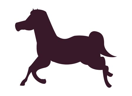 cute carousel horse isolated icon vector illustration designのイラスト素材