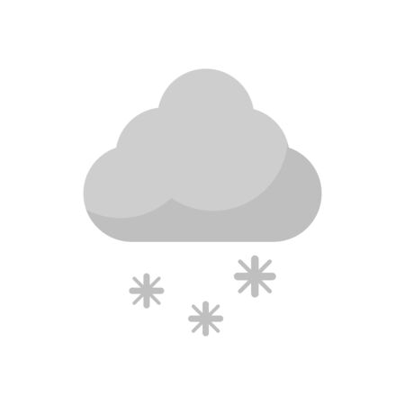 cloud with snowflakes isolated icon vector illustration designのイラスト素材