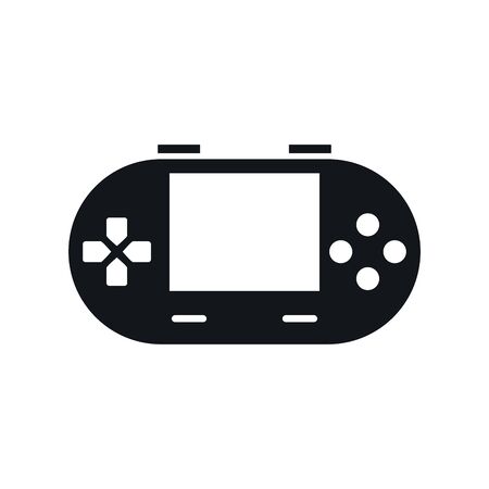 video game portable device icon vector illustration designのイラスト素材