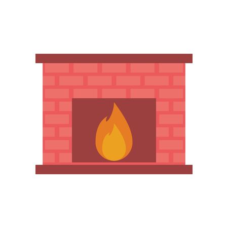 merry christmas house chimney icon vector illustration designのイラスト素材
