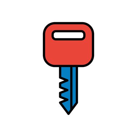 key house door isolated icon vector illustration designのイラスト素材