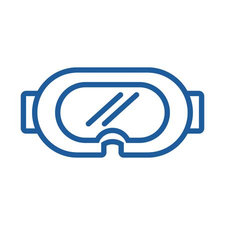winter goggles mask isolated icon vector illustration designのイラスト素材