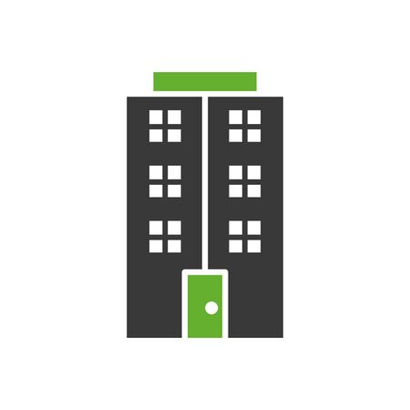 building front facade isolated icon vector illustration designのイラスト素材