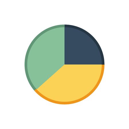 financial statistics pie graphic isolated icon vector illustration designのイラスト素材