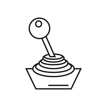 video game joystick control handle icon vector illustration designのイラスト素材