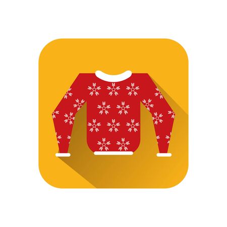 winter sweater with snowflakes icon vector illustration designのイラスト素材