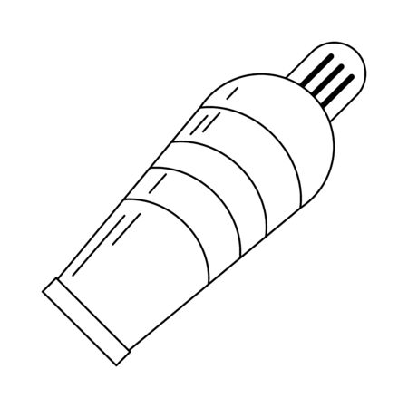 oil paint bottle isolated vector illustration graphic designのイラスト素材