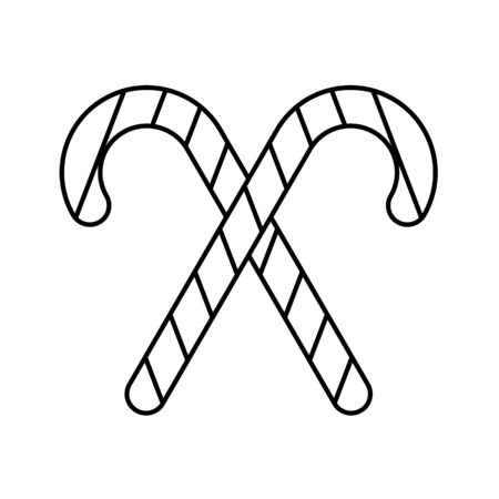 merry christmas sweet canes icon vector illustration designのイラスト素材