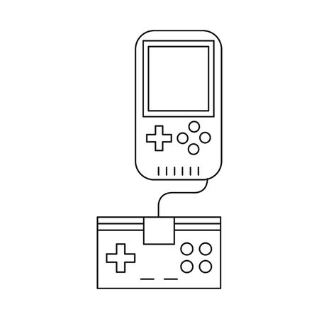video game control with display handle icon vector illustration designのイラスト素材