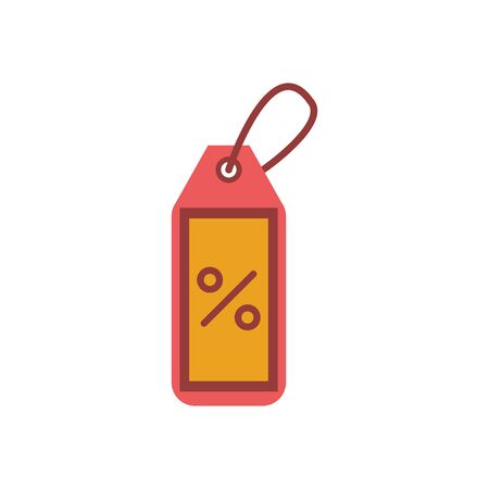 commercial tag hanging isolated icon vector illustration designのイラスト素材