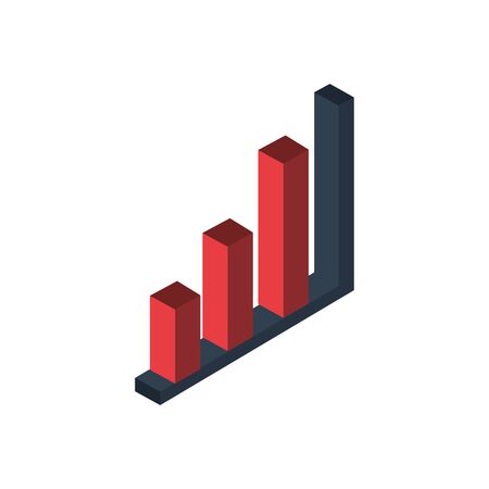 financial bars statistics graphic icon vector illustration designのイラスト素材