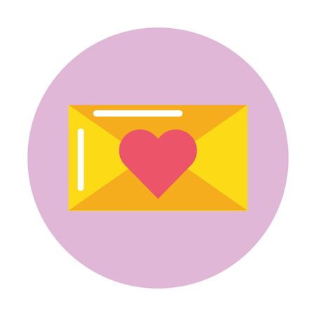 happy valentines day heart icon vector illustration designのイラスト素材
