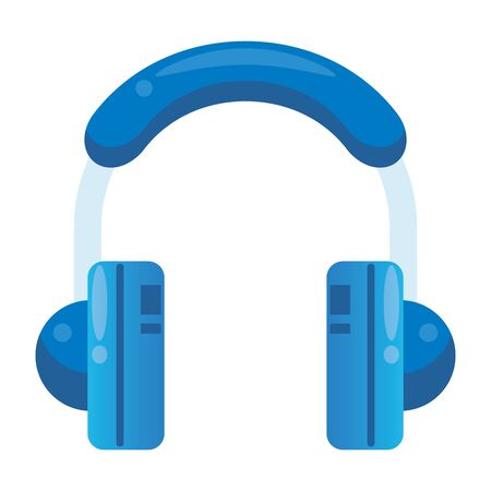 earphones audio device isolated icon vector illustration designのイラスト素材
