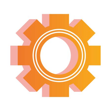 gear settings setup isolated icon vector illustration designのイラスト素材