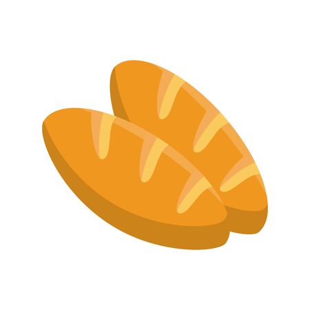 delicious bread food bakery icon vector illustration designのイラスト素材