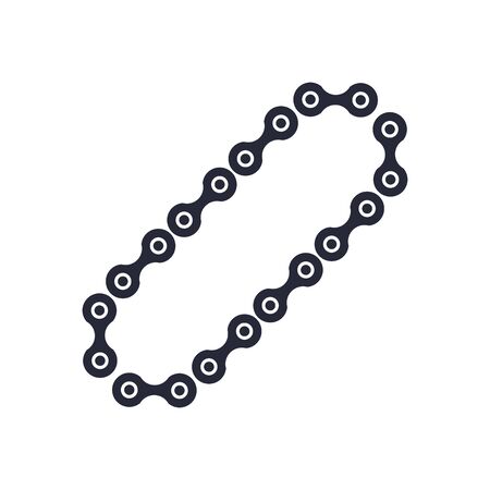 car chain assembly piece flat icon vector illustration designのイラスト素材