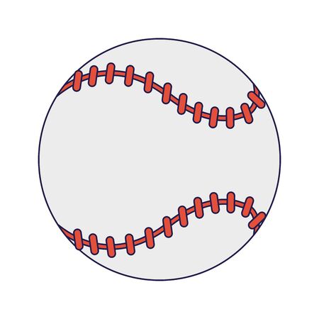 Baseball ball cartoon isolated Designeのイラスト素材