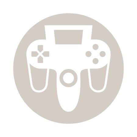 video game control handle icon vector illustration design