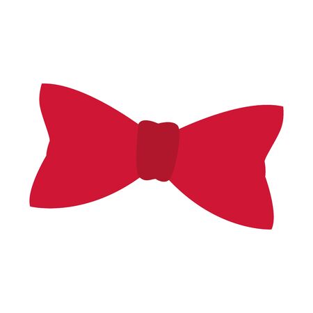 bow tie icon over white background, colorful design, vector illustrationのイラスト素材