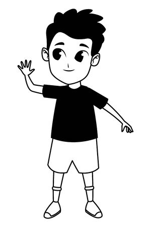 child having fun and playing isolated vector illustration graphic designのイラスト素材