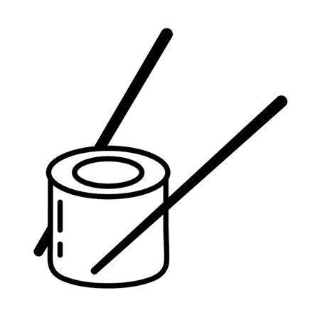 delicious sushi healthy food icon vector illustration designのイラスト素材