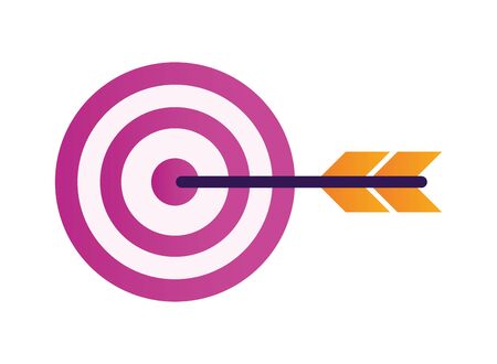 target arrow success isolated icon vector illustration designのイラスト素材