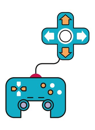 video game control handle icon vector illustration designのイラスト素材