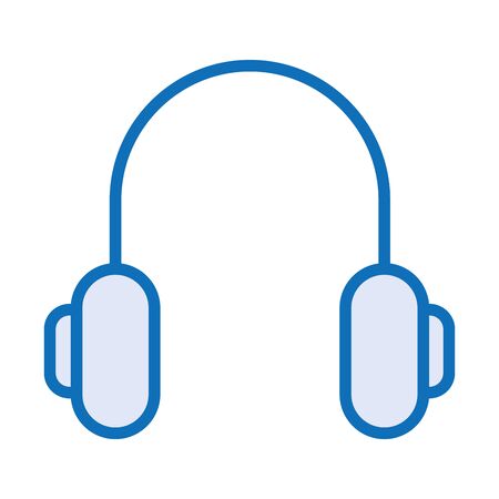 earphones audio device isolated icon vector illustration designのイラスト素材