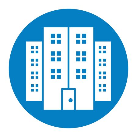 building front facade isolated icon vector illustration designのイラスト素材