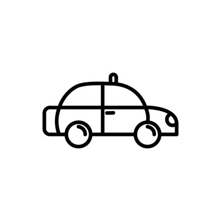taxi car service transport linear design vector illustrationのイラスト素材