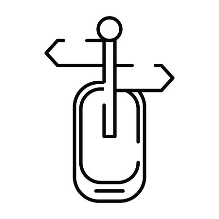 smartphone with arrows guide signal vector illustration designのイラスト素材