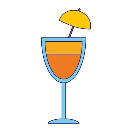 Cocktail with umbrella cup vector illustration graphic designのイラスト素材