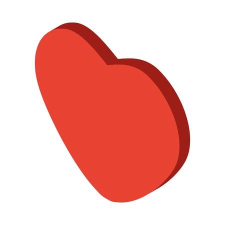 heart love figure isolated icon vector illustration designのイラスト素材