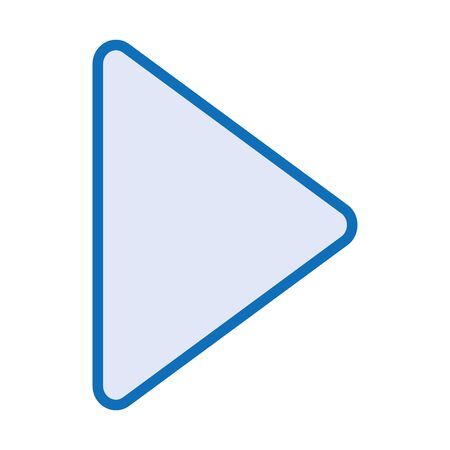 media player play button isolated icon vector illustration designのイラスト素材