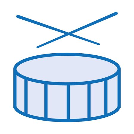 drum musical instrument isolated icon vector illustration designのイラスト素材