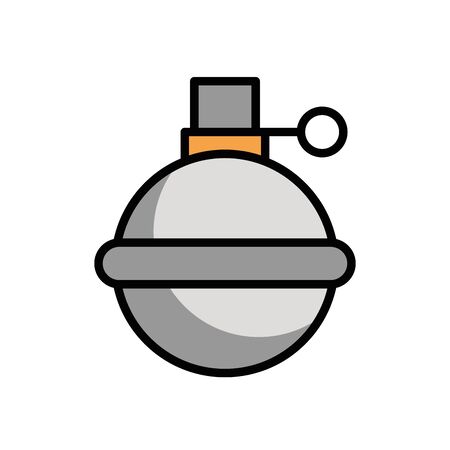 grenade military force isolated icon vector illustration designのイラスト素材