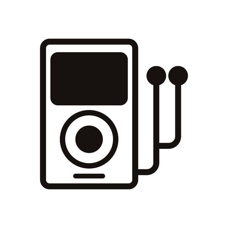 music media player mp3 icon vector illustration designのイラスト素材