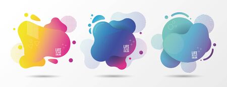 bundle of waves colors abstract background vector illustration designのイラスト素材