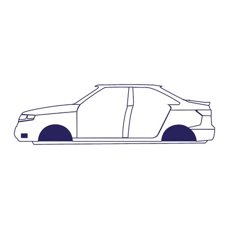 car repair design of car body icon over white background, flat design, vector illustrationのイラスト素材