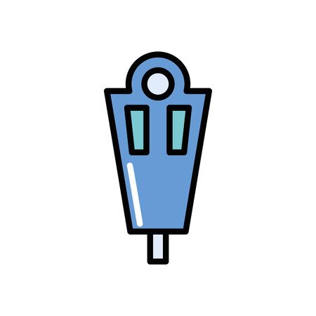 parking meter device isolated icon vector illustration designのイラスト素材