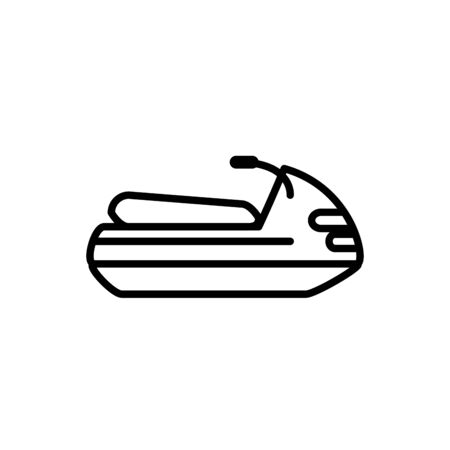 jet ski transport linear design vector illustrationのイラスト素材