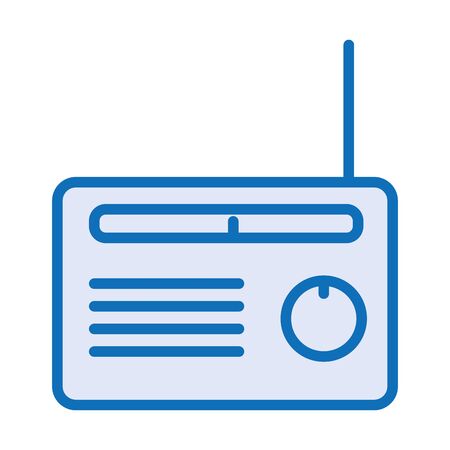 radio music player isolated icon vector illustration designのイラスト素材