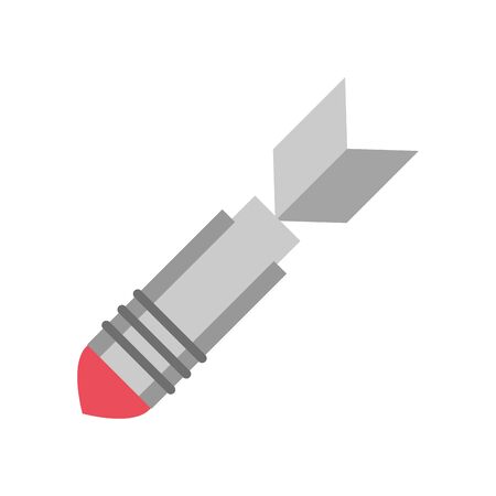 rocket military force isolated icon vector illustration designのイラスト素材