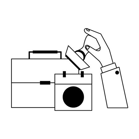personal finance expenses and cost balance calculation elements cartoon vector illustration graphic designのイラスト素材