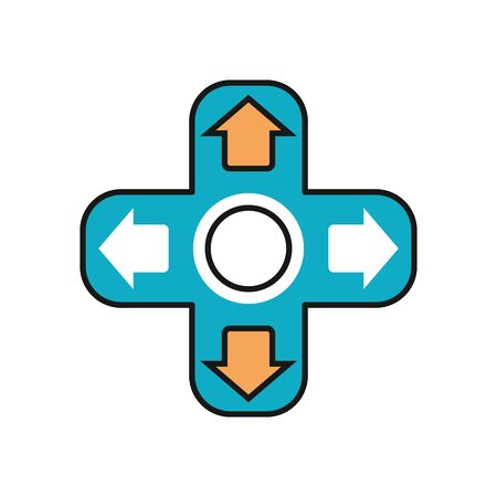 video game arrows button control vector illustration designのイラスト素材