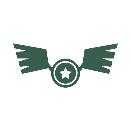 military air force medal with wings vector illustration designのイラスト素材