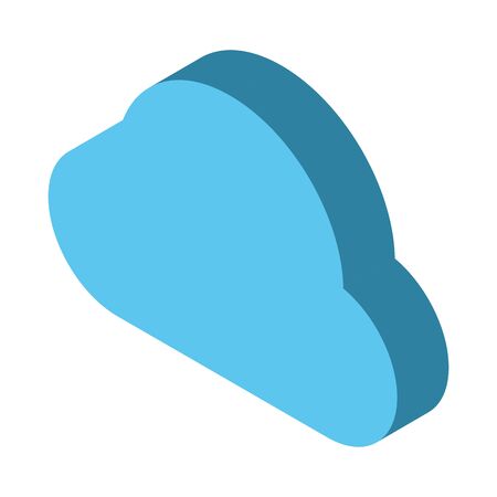 cloud computing with arrow download vector illustration designのイラスト素材