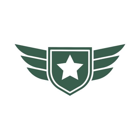 military air force medal with wings vector illustration designのイラスト素材