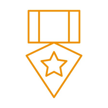 medal award victory isolated icon vector illustration designのイラスト素材