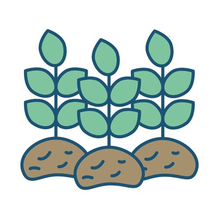house plant cultivating isolated icon vector illustration designのイラスト素材